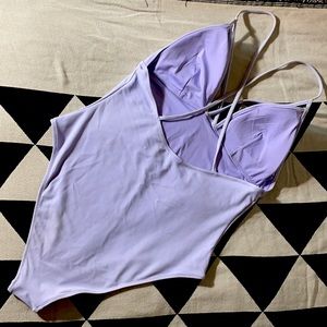 One piece pale Lilac swimsuit